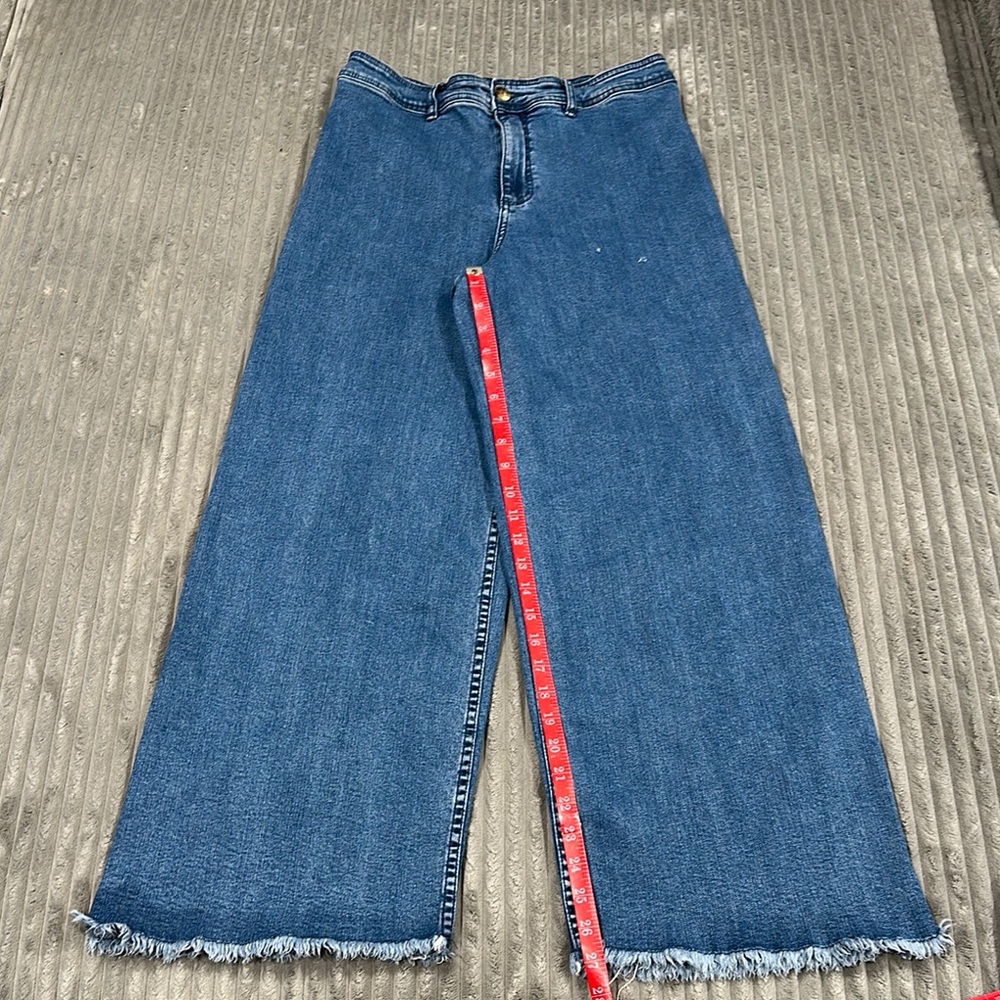 Women's Blue Wide-Leg Jeans